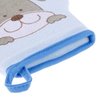 Baby Bad Handdoek Accessoires Baby Cartoon Super Zachte Baby Bad Borstels Katoen Wrijven Kinderen Body Wassen Veeg Handschoenen blauw