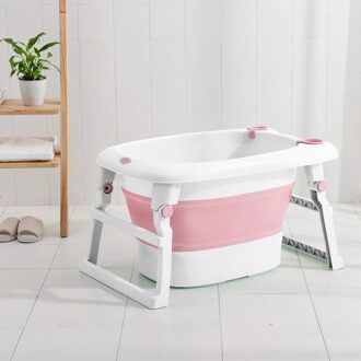 Baby Bad Seat Opvouwbare Babybadje Pasgeboren Baby Baby Bad Verstelbare Anti-Slip Netto Bad Sling Mesh Netto accessoires roze bath tub