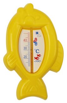 Baby Bad Thermometer Mooie Vis Water Temperatuur Meter Water Temperatuur Meter Bad Babybadje Speelgoed Thermometer Bad geel