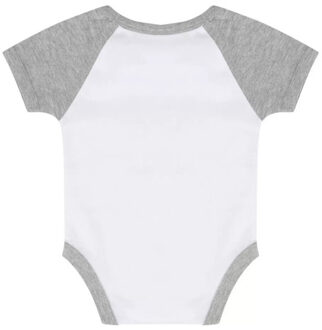 Baby baseball bodysuit met korte mouwen Grijs - 68