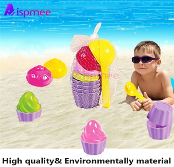 Baby Beach Toys Early Educational Bath Toys Small Cake Mould Spoon Ice Cream Pudding Beach Play Sand Snow Play Water Toys