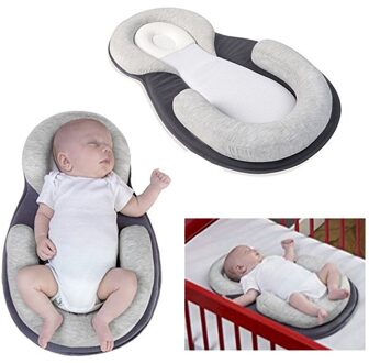 Baby Bed Nest Cribs Voor Baby Wieg Wieg Chaise Longue Voor Baby Nest Co-Slapen Cribs Baby Reisbedje bumpers Pasgeboren Babynest grijs