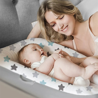 Baby Bed Newborn Baby Portable Nest Bed Crib Travel Bed Infant Toddler Cotton Cradle for Newborn Baby Bassinet Bumper Washable