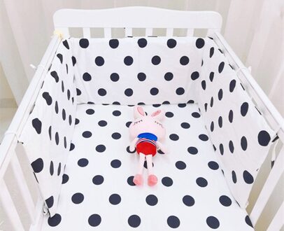 Baby Bed Sets Bumper100 % Katoen Anti-Collision Wasbare Pasgeboren Wieg Dekbedovertrek Laken Kussensloop Bed Opknoping Tas beddengoed De 180cm bumper