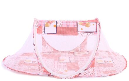 Baby Beddengoed Wieg Netting Opvouwbare Baby Muziek Muskietennetten Bed Matras Kussen driedelig Pak Voor 0-2 jaar Oude Kinderen rood