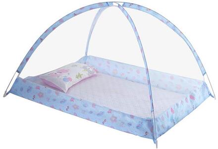 Baby Beddengoed Wieg Netting Vouwen Thuis Bed Bodemloze kinderen Klamboe Klamboe Baby Dome Gratis Installatie blauw