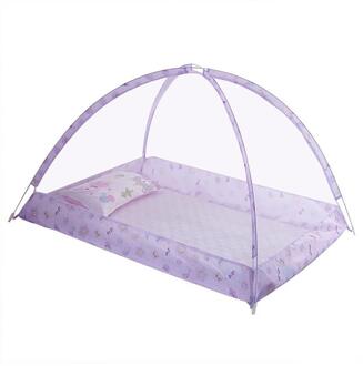 Baby Beddengoed Wieg Netting Vouwen Thuis Bed Bodemloze kinderen Klamboe Klamboe Baby Dome Gratis Installatie paars
