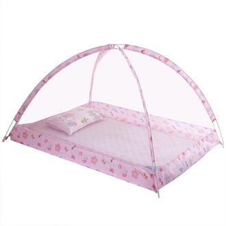 Baby Beddengoed Wieg Netting Vouwen Thuis Bed Bodemloze kinderen Klamboe Klamboe Baby Dome Gratis Installatie rood
