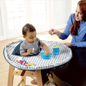 Baby Bib Feeding Dinner Mat Cover Napkin Waterproof Highchair Bumper Anti-dirty Pad Meal Tray Baby Seat Cushion Easy To Assemble