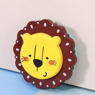 Baby Bladverliezende Tooch Doos Baby Houten Tand Doos Melktanden Opbergdoos Kinderen Melktanden Lanugo Collectie Houten Doos Nubby leeuw