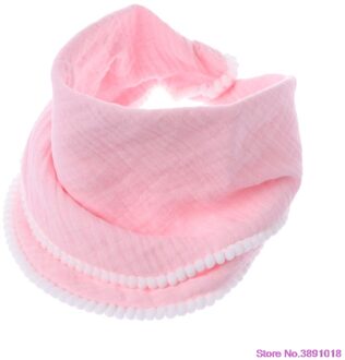Baby Burp Doeken Katoen Gaas Mousseline Baby Bib Bandana Zachte Ademend Pasgeborenen Handdoek Sjaal D08C roze