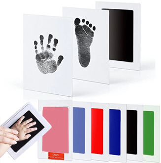 Baby Care Non-Toxic Baby Handprint Footprint Imprint Kit Baby Souvenirs Casting Newborn Footprint Ink Pad Infant Clay Toy Gifts