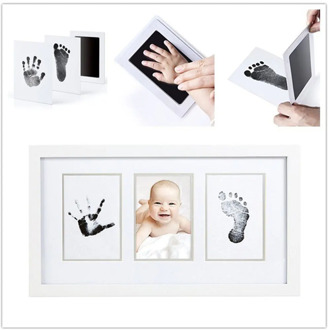 Baby Care Non-Toxic Baby Handprint Footprint Imprint Kit Baby Souvenirs Casting Newborn Footprint Ink Pad Infant Clay Toy Gifts