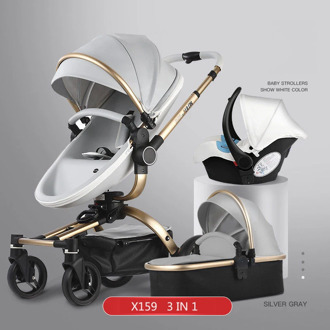 Baby Carriage 360 Degree Rotating,baby stroller brand 2 in 1,baby Pram 3 in 1,leather carriage,Aluminium baby carriage pram Fold