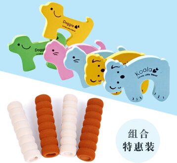 Baby Cartoon Dier Eva Deur Plug Kinderen Anti-Clip Hand Veiligheid Deurstopper Baby Veiligheid Levert Deur Stop