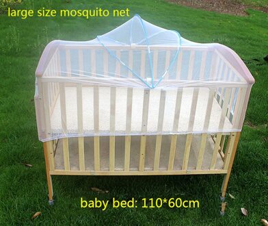 Baby Crib Netting Klamboe Voor Slapen Bed Mesh Voor Kinderen Outdoor Wieg Vouwen Draagbare Babybed Cover Fit 100x60-120x60cm