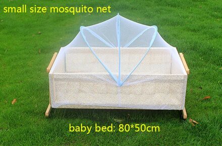 Baby Crib Netting Klamboe Voor Slapen Bed Mesh Voor Kinderen Outdoor Wieg Vouwen Draagbare Babybed Cover Fit 90x50cm