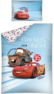 Baby dekbedovertrekje Cars met Mcqueen en Takel in ledikantmaat 100x135cm met 1 kussensloop