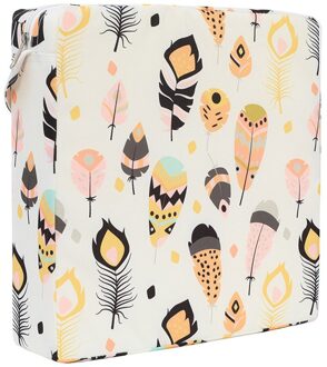 Baby Dineren Kussen Kinderen Verhoogd Stoel Pad Verstelbare Verwijderbare Hoge Stoel Verhogingskussen Zetel Draagbare Booster Seat Blauw