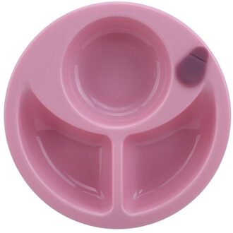 Baby Dinnerware Dishes Kid Feeding Insulation Bowl Non-slip Kids Warming Plate Strong Suction Infant Kids Learning Tableware Roze