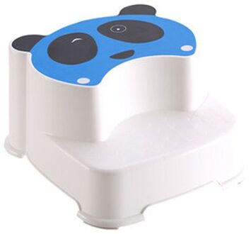Baby Double-Layer Stap Kruk Kinderen Jongens Meisjes Badkamer Anti-Slip Voetenbank B36E blauw