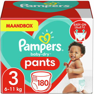 Baby Dry Pants Maat 3 - 180 Luierbroekjes Maandbox