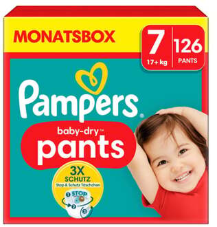 Baby Dry Pants - Maat 7 - Maandbox - 126 stuks - 17+ KG