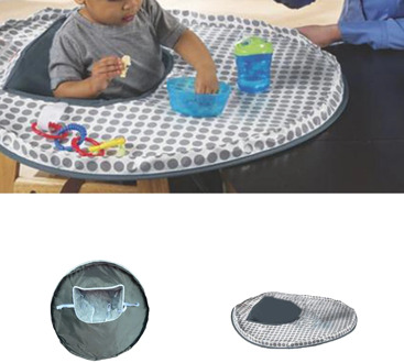 Baby Eating Table Mat Infant Feeding Saucer High Chair Cover Kids Highchair Cover Food Toys Falling Prevent