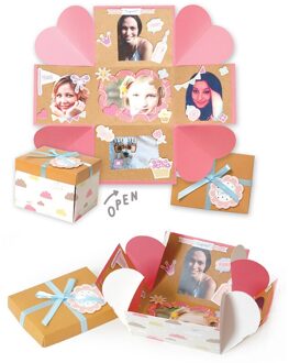 Baby explosie box wedding scrapbooking papier doos album card verjaardag valentijn explosie geschenkdoos BA1601-08