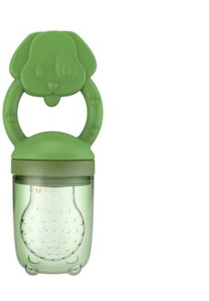 Baby extra voedsel feeder silicagel kan bijten groenten en fruit, LECO kan koken baby hap muziek in heet water groen zak Puppy