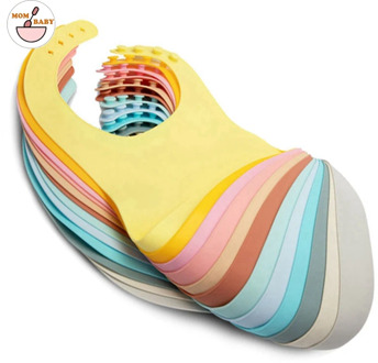 Baby Feeding Set Silicone Bibs Solid Bpa Free Waterproof Baby Bibs Silicone Feeding Tableware Bib For Newborn Gift Baby Feeding