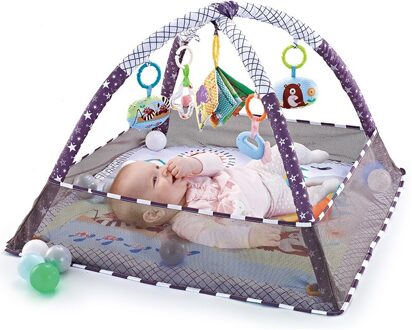Baby Fitness Frame Jongens En Meisjes Kruipen Spel Deken Puzzel Multifunctionele Hek Kruipen Mat Verlichting Speelgoed 0-18 Paars