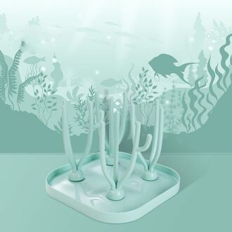 Baby Fles Droogrek Baby Fles Schoonmaken Droger Afdruiprek Opbergrek Boom Vorm Rack Voor Baby Flessen Verwijderbare 02