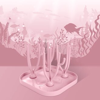 Baby Fles Droogrek Baby Fles Schoonmaken Droger Afdruiprek Opbergrek Boom Vorm Rack Voor Baby Flessen Verwijderbare 03