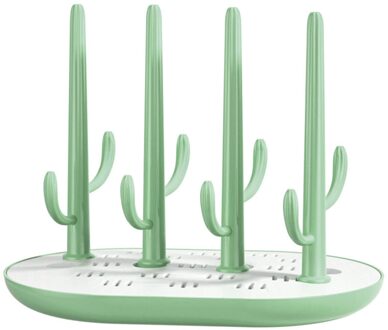 Baby Fles Droogrek Baby Fles Schoonmaken Droger Afdruiprek Opbergrek Boom Vorm Rack Voor Baby Flessen Verwijderbare groen