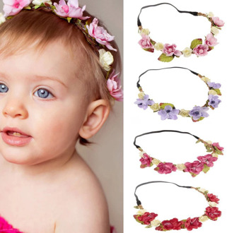 Baby Flower Hair Wreath Garland Baby Crown Wedding Party Beach Seaside Beautiful Hairband Headband Photography props