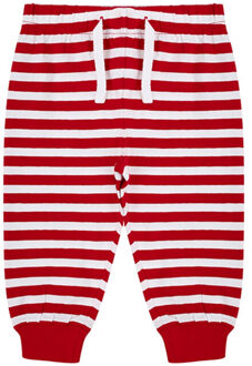 Baby gestreepte pyjamabroek Rood - 92