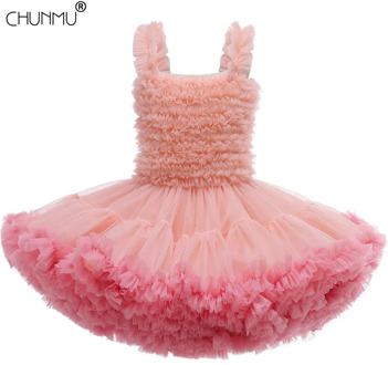Baby Girls Dress Lace Cake Tutu Wedding Party Dresses Formal First Communion Children Birthday Party Costumes Kids Baby Clothing