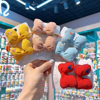 Baby Girls Hairpins Lovely Embroidery Hair Clips Kids Hair Accessories Set Bb Clip Children Barrettes Child Hairgrips Hair Pins