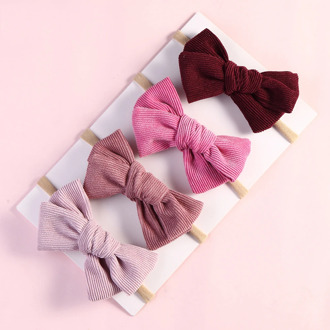 Baby Girls Headband Headbands Corduroy Hair Bows Hairband Toddler Cute Hair Accessories Newborn Photo Props Infant Headwear Soft