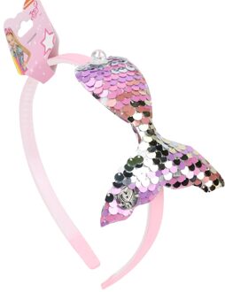 Baby Glitter Fishtail Haarbanden Voor Meisjes Kids Valentijnsdag Grote Pailletten Glanzende Kleurrijke Fishtail Hoofdband Haar Accessoires 1