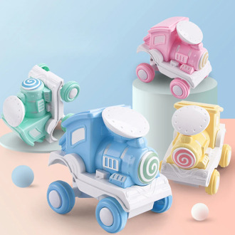 Baby Hand Rolling Train Toys for Children Pull Back Car Inertia Dump Stunt Car Friction Train Toys Baby Educational Game Toys