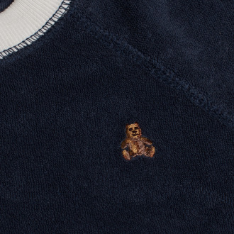 Baby handdoek T-shirt en korte broek set 869450 Blauw