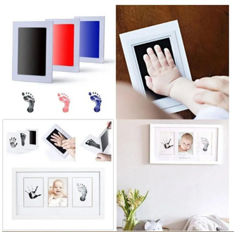 Baby Handprint Footprints Ink Safe Non-Toxic DIY Photo Frame Souvenir Girl Boy Decoration Toy Pet Dog Paw Prints Souvenir