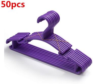 Baby Hangers 10 Stks/partij Kids Kleerhangers Draagbare Multifunctionele Haak Outdoor Kleding Droogrek Voor Kinderen Plastic Paars