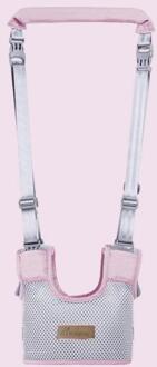 Baby Harnas Voor Peuter Activiteit Ademend Loopstoeltje Bescherming Helper Met Verstelbare Riem Voor Balans roze