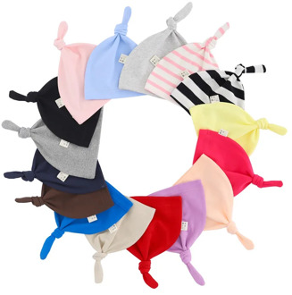 Baby Hats Cute Tail Fetal Cap for Newborn Infant Beanies Knitted Solid Color Boy Girls Beanie Caps kids Warmer Bonnet Casual Cap