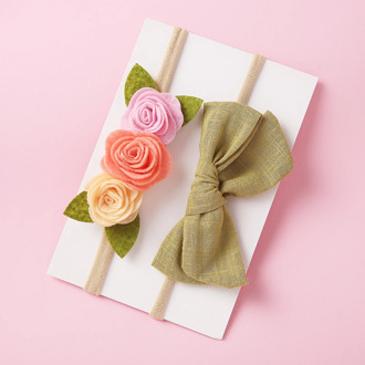 Baby Headband Cute Bow Girl Head Bands Turban Newborn Flower Elastic Headbands Hairbands Kids Baby Hair Accessories