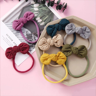 Baby Headband Pure Cotton Girls Hair Bows Accessories For Chilfren Traceless Hairband Newborn Photo Props Infant Headwear