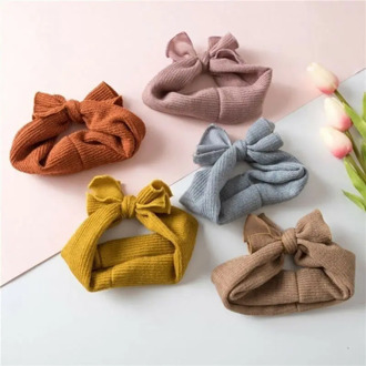 Baby Headband Toddler Infant Newborn Kids Girl Solid Bow Hair Band Accessories Hairband
